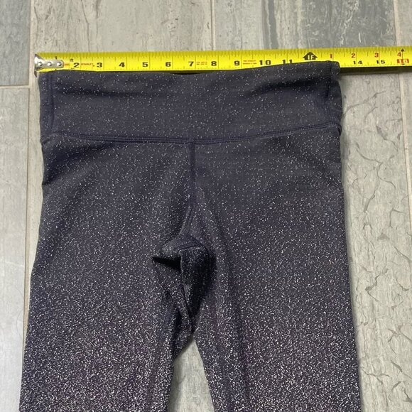 Gap Fit High Rise Speckle Ombre 7/8 Workout Leggings – Purple, Size XS - Picture 6 of 11